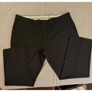Big & Tall Men's Black Dress Pants‎ by Louis Raphael 48 X32 Pre Owned